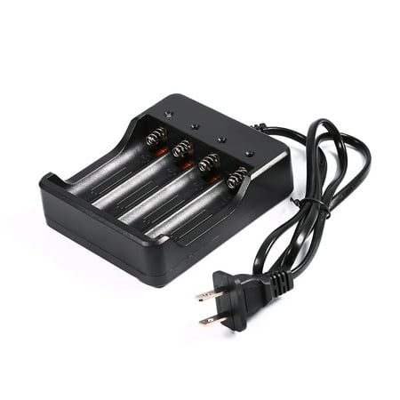 Universal Battery Charger With Four Independent Slots And Automatically Stop Charging Fit for 18650 Rechargeable Battery (No batteries (Best 18650 Battery Charger Vape)
