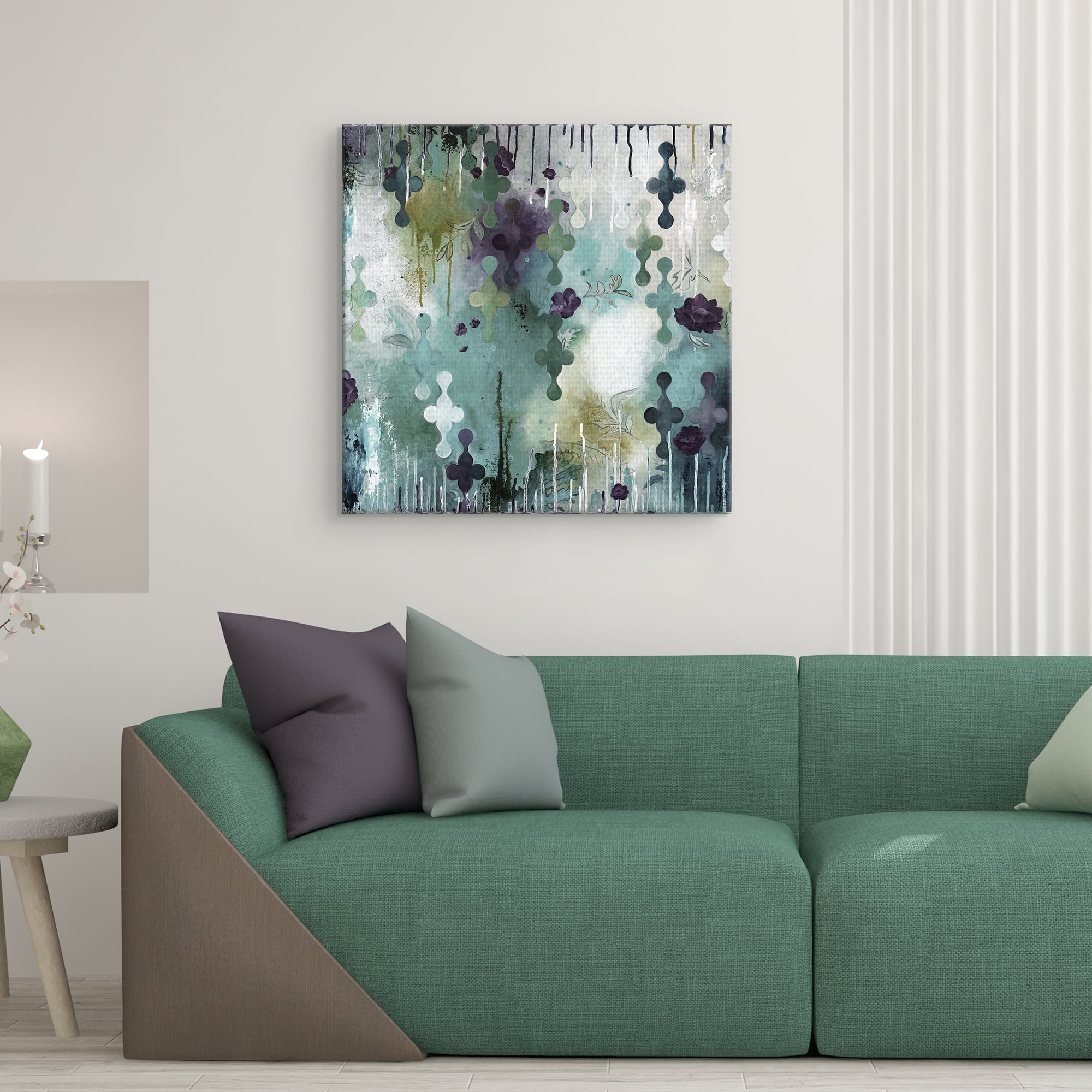 Masterpiece Art Gallery Seafoam Storm One Light Abstract by Heather Noel Robinson Canvas Art Print