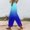 Blue, variant on Hrsba Straight Leg Workout Pants,Lightweight Pants Women Solid Color Linen Loose Drawstring Straight Leg with Pockets Side Split Full Length Pants