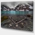 thumbnail image 2 of Mountain Lake and Cloudy Sky - Landscape Canvas Art Print, 2 of 4