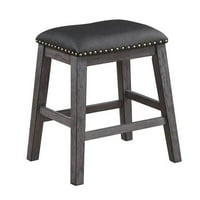 Millwood Pines Reece Wooden Bar Stool (Set of 2)