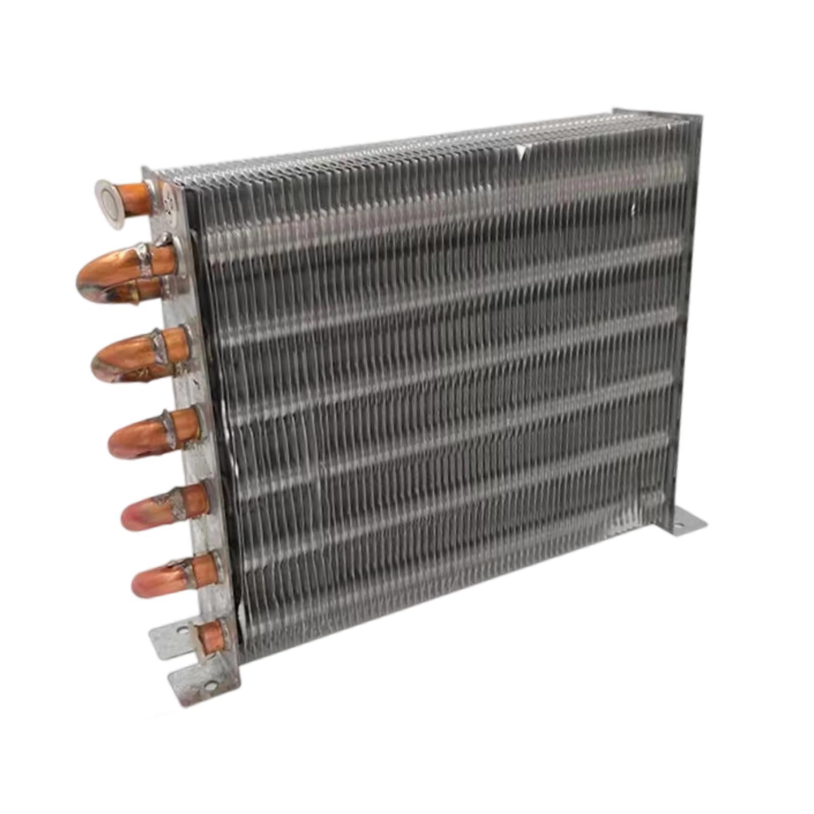 JISADER Refrigerator Condenser Compact Industrial Compressors Aluminum Fin Condenser 175x160mm