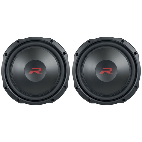 (2) Alpine RS-W12D2 12” 600 Watt RMS Shallow Car Subwoofers Dual 2-ohm Slim Subs