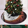 thumbnail image 6 of FMSHPON Happy Halloween Xmas Christmas Tree Skirt Stand Mat for Holiday Party Decoration Indoor Outdoor 36 inches, 6 of 6