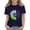 Dark Blue, variant on CPNG Girls Sunflower Shirts Cute Summer Round Neck T-Shirt Floral Graphic Short Sleeve Tees Tops Casual Clothes(Yellow,3-4 Years)