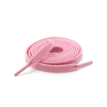 

Niuer Shoelaces Mixed Colors Shoes Strings Thick Men Solid Flat Shoe Laces Athletic Women Fashion Polyester Lightweight Multiple Lengths Light Pink 120cm