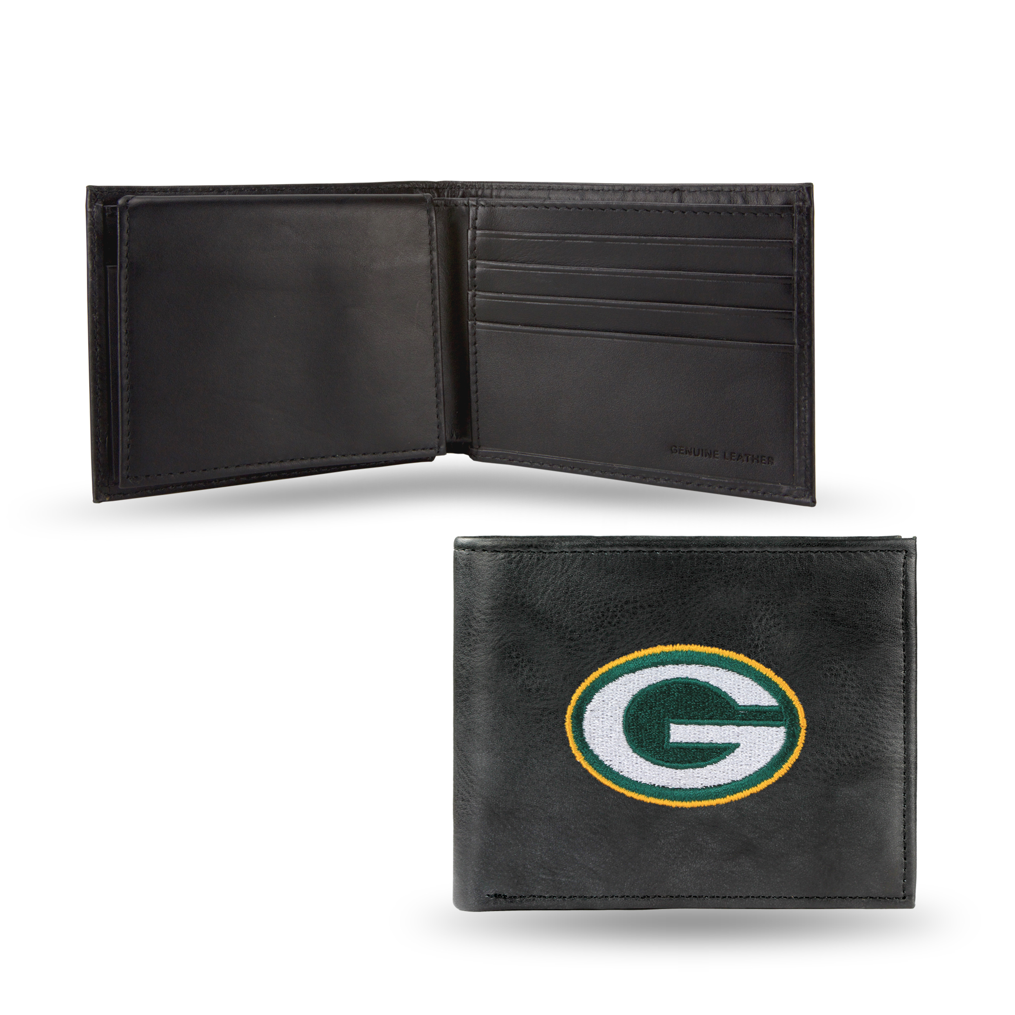 NFL Men's Green Bay Packers Embroidered Billfold Wallet