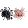 thumbnail image 1 of 2x Retro Crystal 2 Colores Diadema De Plumas De La De De La Cabeza 6.3 X 7.87x 3.15 Pulgadas jinwen Diadema para mujeres y niñas, 1 of 8