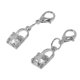 thumbnail image 4 of Ofertas Únicas 1 Par de Encantos para Cordones de Zapatos, Clips Decorativos de Gemas Brillantes en Tono Plateado, 4 of 5