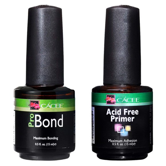 Cacee Nail Prep Set - Deshidratador de uñas ProBond e imprimación sin ácido (Pro Bond) Deshidratador de uñas y adhesivo para uñas de gel y ayuda acrílica para preparación de uñas imprimación de esmalt