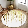 thumbnail image 2 of Round Area Rug 6 Ft, Sage Green Polka Dots Washable Non-Slip Circle Carpet for Living Room/Bedroom, Vintage Abstract Art Watercolor Low-Profile Indoor Mats Collection Rugs for Residential, 2 of 8