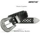 thumbnail image 3 of Cinturón SANSTHS para mujer con strass para vaqueros, piel sintética, color negro S, 3 of 6