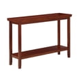 thumbnail image 2 of Convenience Concepts Ledgewood Console Table with Shelf in Mahogany Wood Finish, 2 of 5