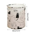 thumbnail image 3 of PRETXORVE Panier à Linge de Rangement Pliable pour Jouets, Imprimé, pour la Maison, 3 of 4