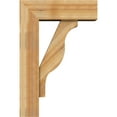 thumbnail image 3 of Ekena Millwork 8"W x 24"D x 36"H Funston Block Rough Sawn Bracket w/ Offset Brace, Western Red Cedar, 3 of 25