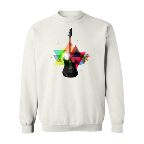 Prismatic Electric Guitar Sweatshirt Women -Image by Shutterstock, Female 4X-Large