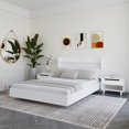 thumbnail image 4 of Nexera Harper Ensemble de Chambre à Coucher Plateforme Flottante 4 Pcs, Blanc, Double, 4 of 8