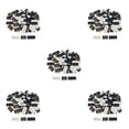 thumbnail image 2 of Wweixi Handmade English Labels Tags Trendy and Versatile Cloth DIY Clothes Sewing Craft Accessories Handmade Crown Print 120 Pcs 5Set, 2 of 6