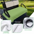 thumbnail image 5 of Golf Cart Seat Covers for 2 Seater,Green Microfiber Cart Seat Towel Blanket,Solid Color Simple Abstract Fashion Light Color Absorbent Breathable Non Slip Bench Seats Protector for Golf Course 51"x31", 5 of 9