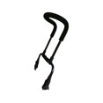 thumbnail image 2 of Reposabrazos de extensión universal Empuñadura de empuje extendida de cochecito ajustable Manillar de silla Reemplazar piezas Negro Yotijar Reposabrazos de extensión, 2 of 8