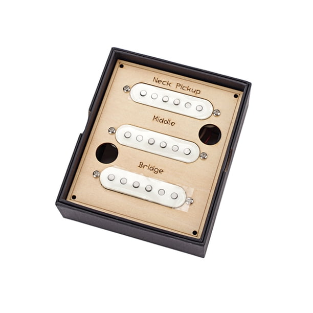 Eigraketly Pastilla de Metal artesanal, pastillas pequeñas, doble bobina, estilo moderno, guitarra Humbucker, puente de cuello Alnico, suministros para Accesorios para instrumentos musicales Eigraketly OD023211-00