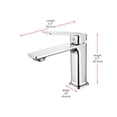 thumbnail image 2 of Elegant Lighting Lena Single Hole Single Handle Bathroom Faucet In Chrome, 2 of 10