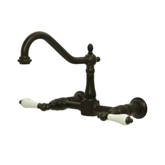Elements Of Design ES1245PL New Orleans Double Handle 8" Center Wall Mounted Kitchen