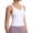White, variant on Dragon Fit Women's Longline Sports Bra Wirefree Padded Workout Yoga Tank Top
