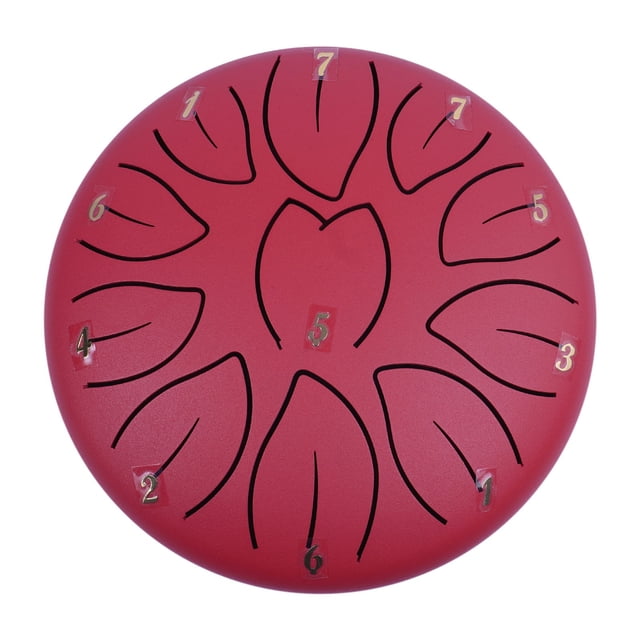 Steel Tongue Drum Garden Rain Drum 6-Inch 11 Note Rain Drum Outdoor Steel Tongue Drum Children's Tongue Drum Hand Drum Sound Drum Bell Qin Instrument Hand Drum Outdoor Garden Lights