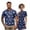 Blue Sea Turtle, variant on Polynesian Blue Floral Matching Golf Outfit for Couple Comfortable Quick Dry Short Sleeve Golf Shirt Short Sleeve Golf Skirt Set for Men Women Quarter Zip Summer Golf Outfit
