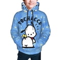 thumbnail image 4 of Sanrio Pochacco Kids' Hoodie 3d Print Sweatshirt Soft Pullover Hooded With Big Pockets Fans Gifts For Boys Or Girls Small, 4 of 7