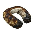 thumbnail image 2 of KLL Vintage Pattern Bald Eagle Pattern Memory Foam Cervical Neck Pillow Versatile U-Shaped Pillows for Home/Office/Camping/Travelling/Soft Washable Cover, 2 of 8