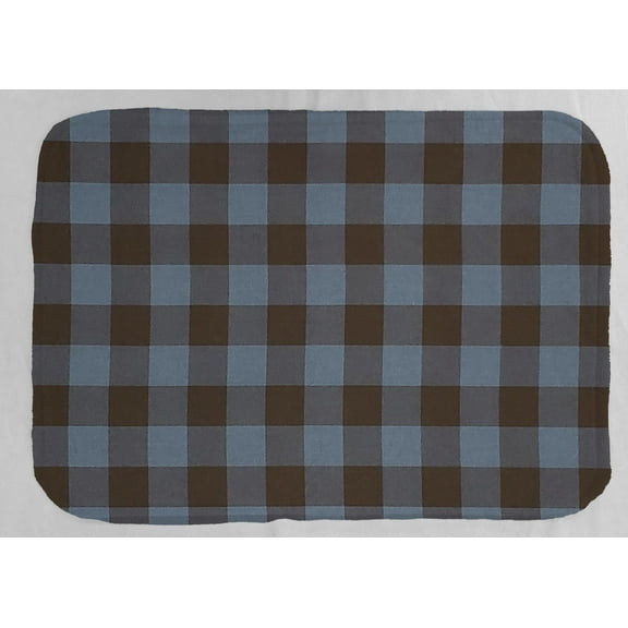 Buffalo Checked Plaid Dish Drying Mat by Penny's Needful Things (Gray) Blue