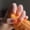 Glue model, variant on Internet celebrities with the same ins gradual change orange fake nail finished nail patch S91