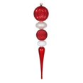 thumbnail image 1 of Vickerman MT199093 Ornement de Finial Durian Rouge & Blanc de 26 Pouces, 1 of 1
