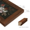 thumbnail image 2 of Dramatic Bouquet I -Framed Print w/glass-Chestnut, 2 of 8