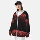 thumbnail image 3 of Balery Red Glitter1 Sudadera ligera de manga larga con capucha y protección solar UPF 50+ para hombre y mujer, ideal para pesca y running-Large, 3 of 7