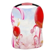 ECZJNT Candy land Nursing Cover Baby Breastfeeding Infant Feeding Cover Baby Car Seat Cover