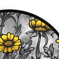thumbnail image 3 of Yellow Flower Sketch Memory Foam Bath Mat 36" Absorbent Rug with Non Slip Base and 4 Bonus Pads, 3 of 6