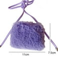 thumbnail image 2 of Kids Girls Fluffy Cross body Purse Fuzzy Bag Plush Bag, 2 of 6