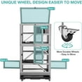 thumbnail image 6 of MEDEHOO 5-Level Small Animal Cage - Wooden Ferret Cage with Anti-Chew Metal Frame, Wheels & Removable Trays for Chinchillas, Hedgehogs, Indoor/Outdoor Use, 6 of 9