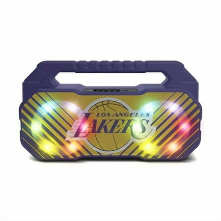SOAR NBA Wireless BoomBox Speaker with FM Radio – Los Angeles Lakers