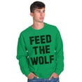 thumbnail image 5 of Feed The Wolf Sarcastic Hangry Gym Sweatshirt for Men or Women Brisco Brands M, 5 of 6
