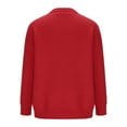 thumbnail image 2 of Luxalzxs Ugly Christmas Sweaters for Women 2023 Winter Casual Fashion Pullover Long Sleeve Round Neck Knitted Sweater Red Sweater New Year's Holiday Sweater, 2 of 5