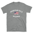 thumbnail image 1 of Sheboygan Falls Wisconsin Patriot Men's Cotton T-Shirt, 1 of 1