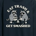 thumbnail image 3 of Instant Message - Eat Trash Get Smashed - Men's Long Sleeve T-Shirt, 3 of 6