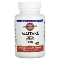 Mushroom Wisdom Maitake D-Fraction, Pro 4X, 120 Vegetarian Tablets