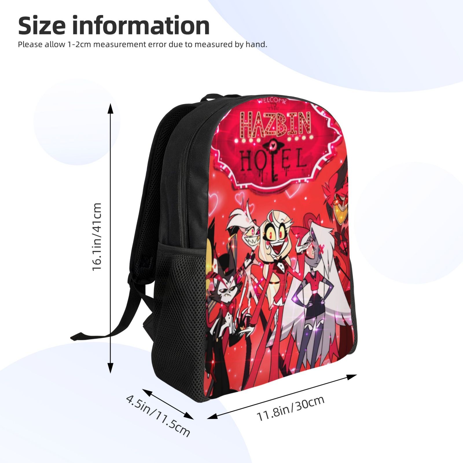 Hazbin Hotel Kids Backpacks School Bag Bookbag Casual Daypack Backpacks ...