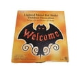 thumbnail image 2 of Halloween Light-Up Metal Welcome Bat Pathway Stake Yard Decoration 14n x 11in, 2 of 2