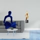 thumbnail image 2 of Figura de pensador abstracto, estatua de arte abstracto, escultura de resina moderna, colección creativa decorativa, artesanía, adorno artístico de re, 2 of 8